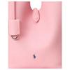 Polo Ralph Lauren Solid Color Trendy Snap Closure Small Calfskin Tote Bag Women tote bags Blush-Pink 428938031006