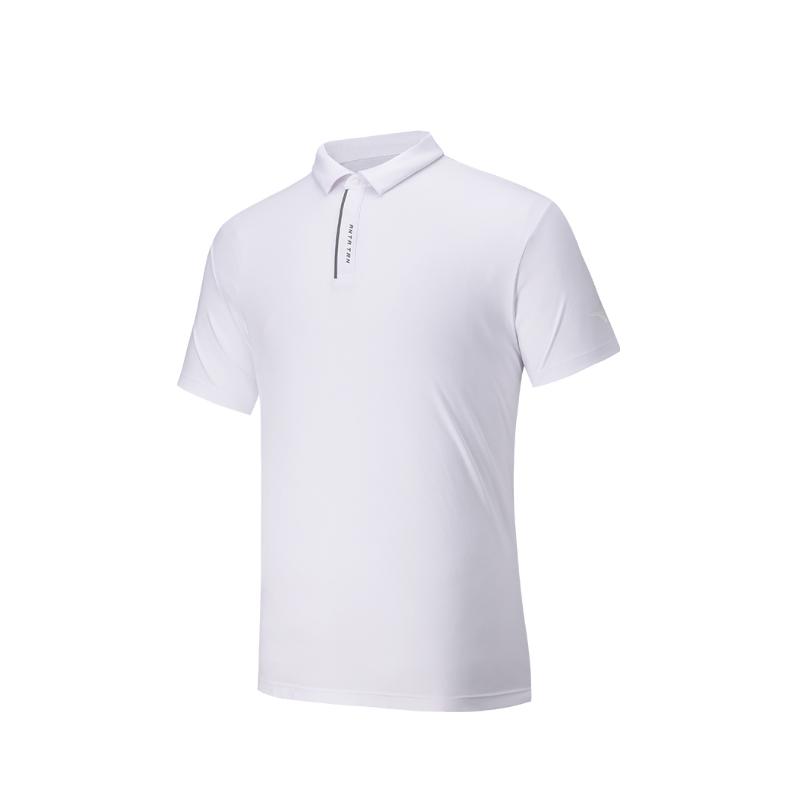 

Anta Comfortable Simple Solid Color Breathable Short Sleeve Polo Shirt Men Polo Shirts Pure-White 152527145N-1 2XL