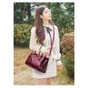 Vintage Braided Handle Leather Satchel Bag for Women - Large Capacity Crossbody Tote