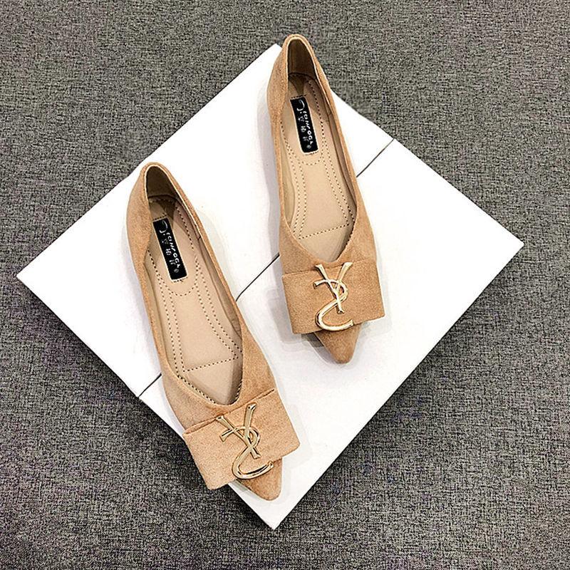 

Fashion Flats Shoes Women s 2025 New Korean Style Shallow Mouth Pointed Toe Black Scoop Shoes Loafers Flats Women Lady Plus Size 34-44 39