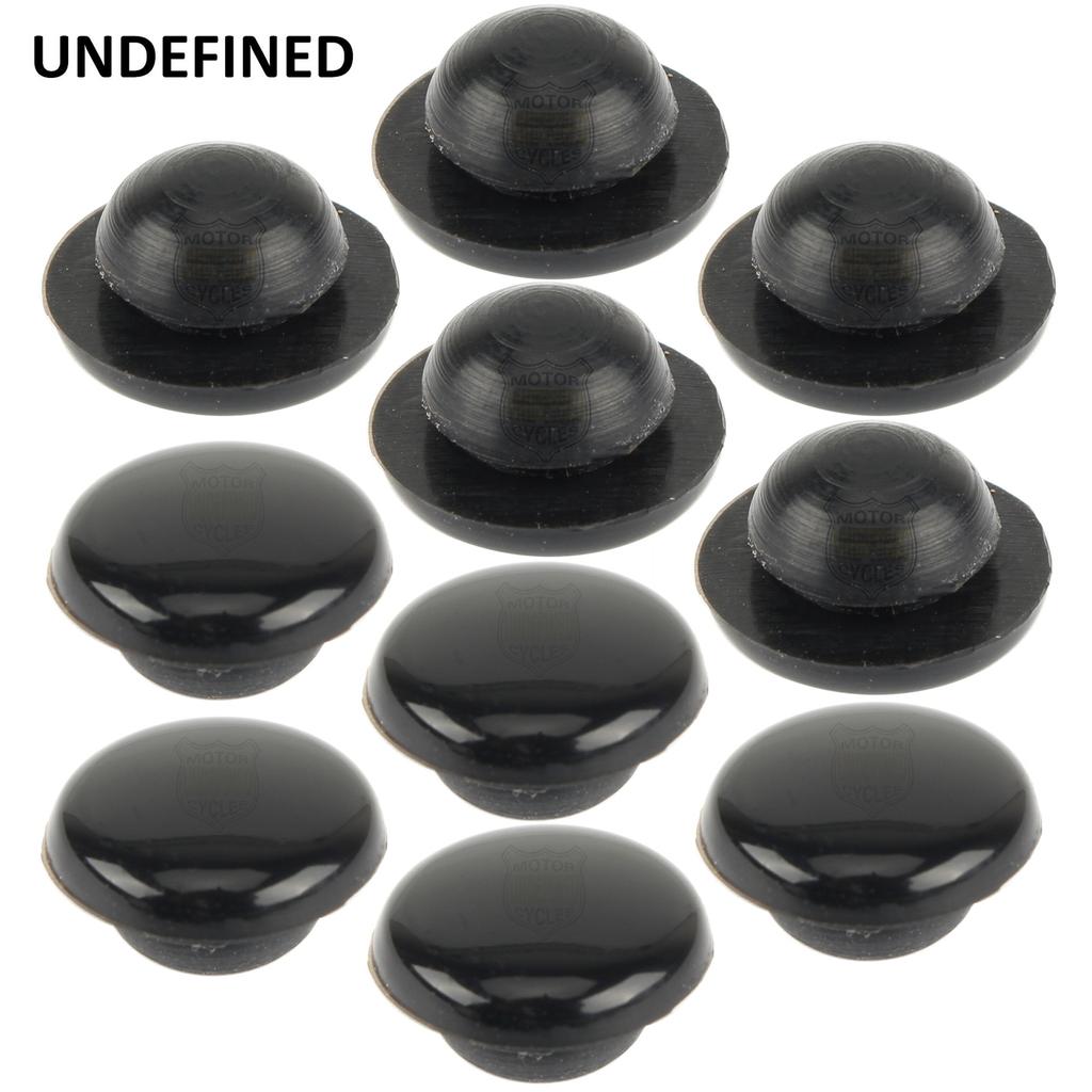 Motocross Accessories 10pcs Black Rubber Insert Pads Skidproof For Harley Touring 1986-2018 Cut Floorboards UNDEFINED