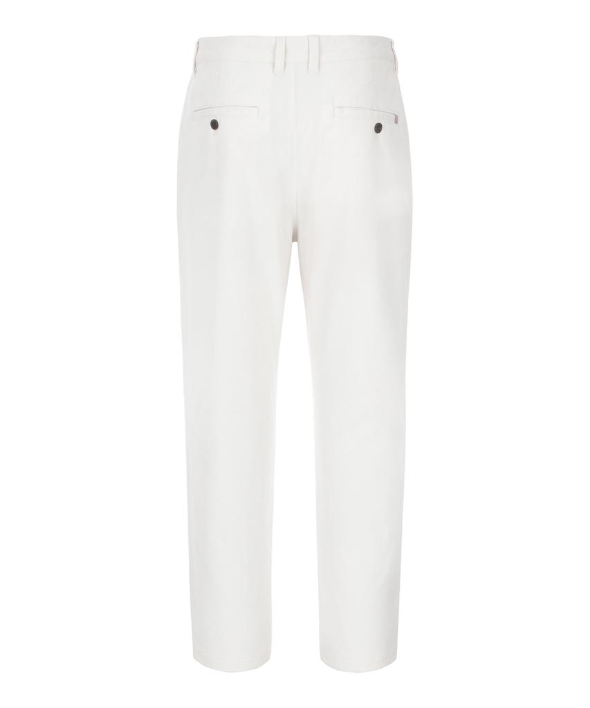 KULTE Brushed Tapered Spandex Chino Pants Ivory