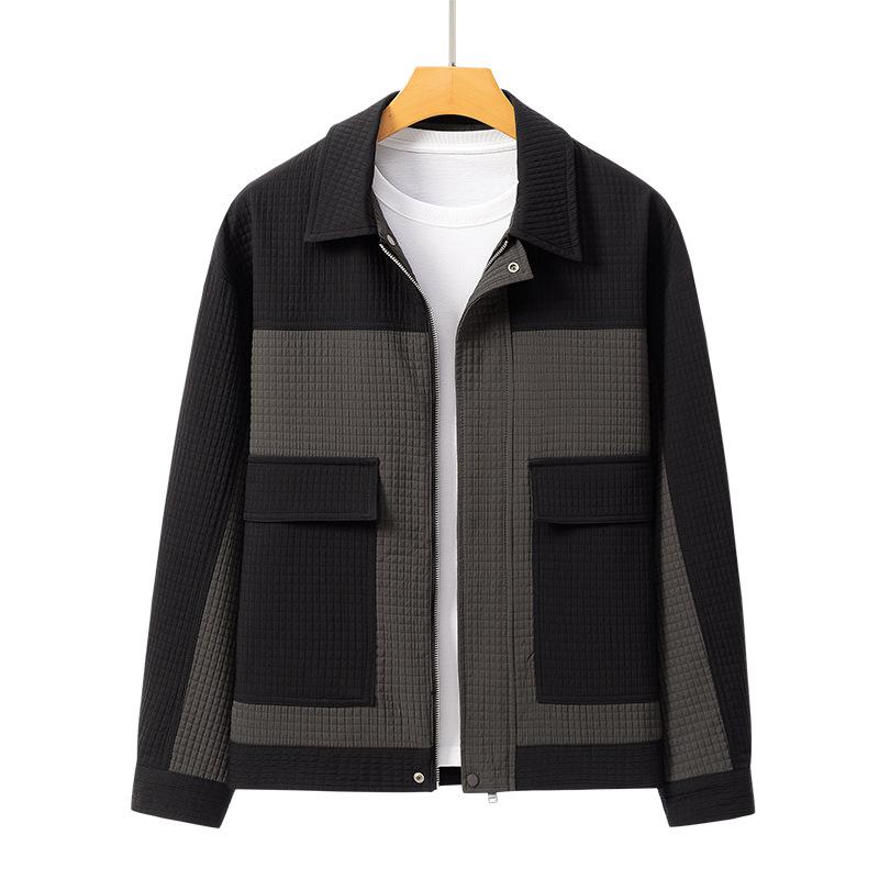 Men's Coat New Spring and Autumn Loose Commuter Tooling Jacket Light Casual Top Trend