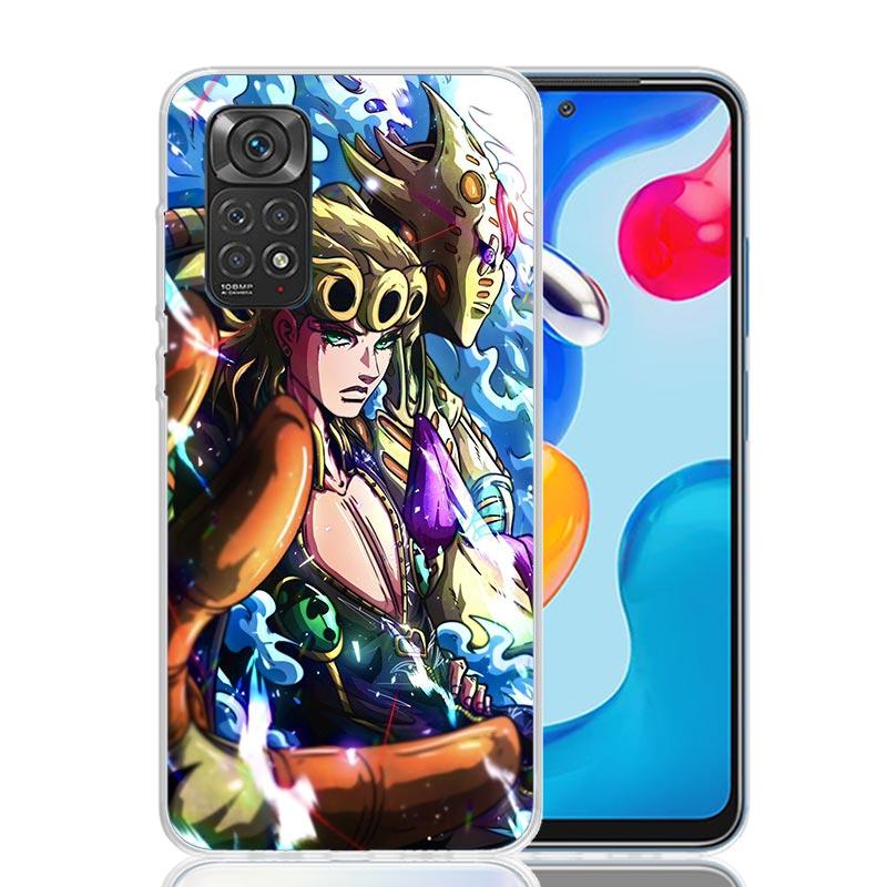 JoJo Adventure Giorno Giovanna Phone Case For Xiaomi Redmi Note 15 14 13 12S 12 Pro Plus 11S 11E 11 11T 10S 10 Art Soft Pattern