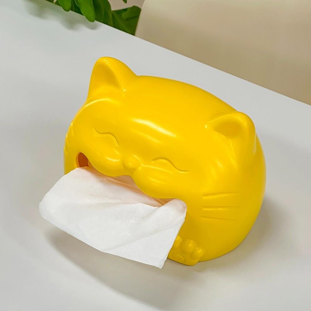 Model Toy Cat Tissue Box Collectible Animal Napkin Holder Napkin Storage Box  Birthday Gift
