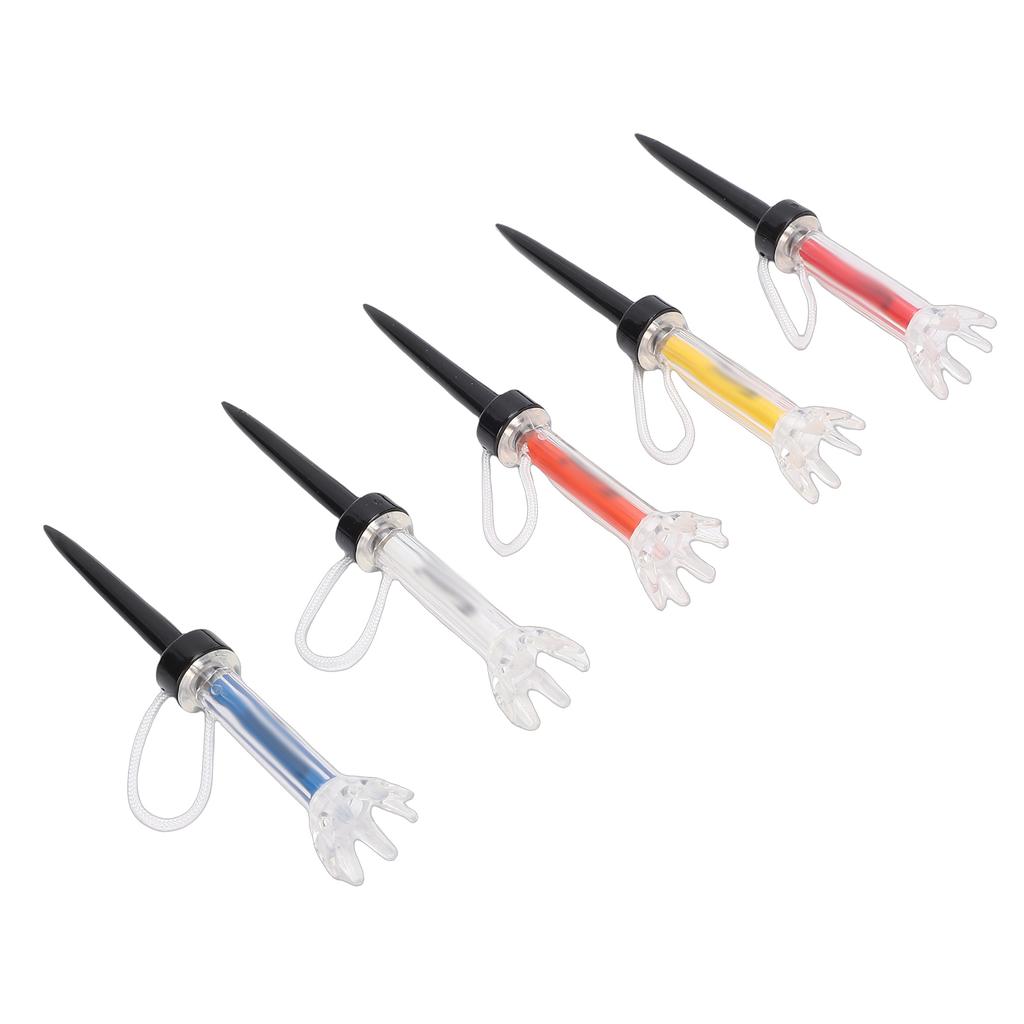 5PCS Magnetic Tees Training Practice Tool 8 Prongs Design 360 Degree Bounce with Anti Loss Cord 90mm 3.5in
