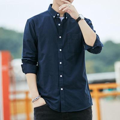 Printemps et automne chemise pour hommes manteau chemise en coton à manches longues
