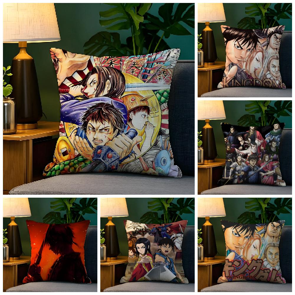 Comic Cartoon Kingdom K-Kingudamu 2 Pillow Case Natural Linen Pillow Case Double-Sided Decor Sofa Pillowcase Home Decor