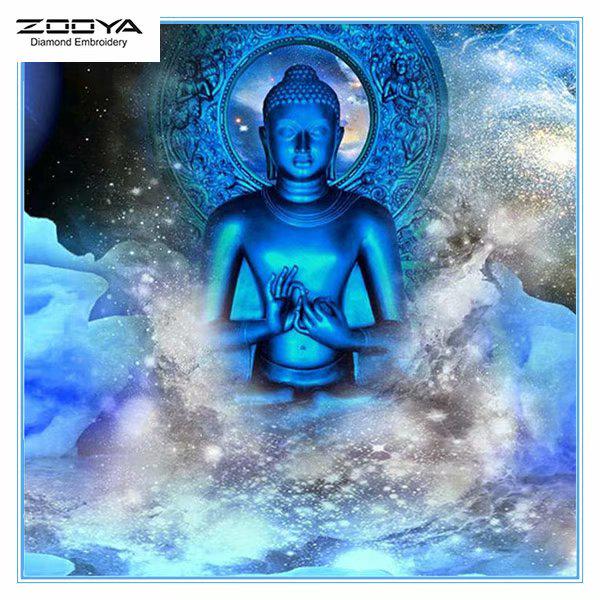 

ЗООЯ DIY 3D круглая алмазная картина Будда вышивка крестиком домашний декор