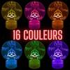 Lampe de Chevet 3D LED Charmed Série TV ,Soeurs Halliwell, Veilleuse changement de Couleurs, Déco Idée Cadeau pour Fan et Passionés
