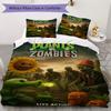 Cartoon Plants vs. Zombies Characters Bedding Without Core 1 Duvet Cover 2 Pillowcase Without Core Soft And Comfortable Bedding Set