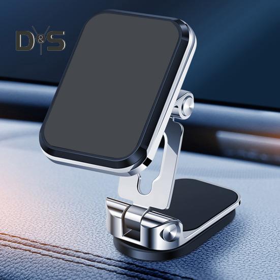 Automobilinis mobiliojo telefono laikiklis Tvirtas magnetas, neslystantis 360 laipsnių kampu reguliuojamas sulankstomas mobiliojo telefono stovas kelionėms automobiliu Tvirtai laiko telefono laikiklį