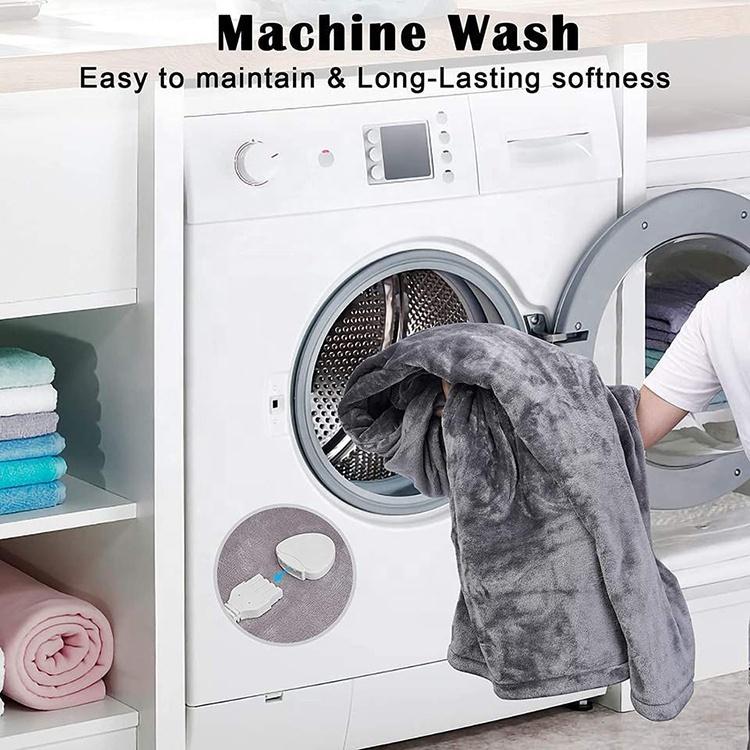 

2022 Luxury Winter Flannel Washable Heated Throw Blanket Soft Plush Electric