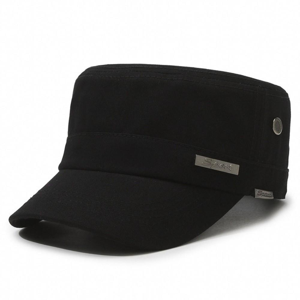 Adjustable Cadet Hat Cotton Flat Top Hats Fashion Sun Hat Fishing