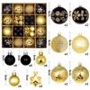 44 Pcs Christmas Ball Gift Box Christmas Tree Ornaments Colorful Balls Christmas Plastic Spherical Shaped Pendant Baubles/Ball