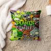 Classic Game P-Plants Vs Z-Zombies Lucky Dragon Pillow Cover Sofa Cushion Cover Home Room Decoration Children Gift