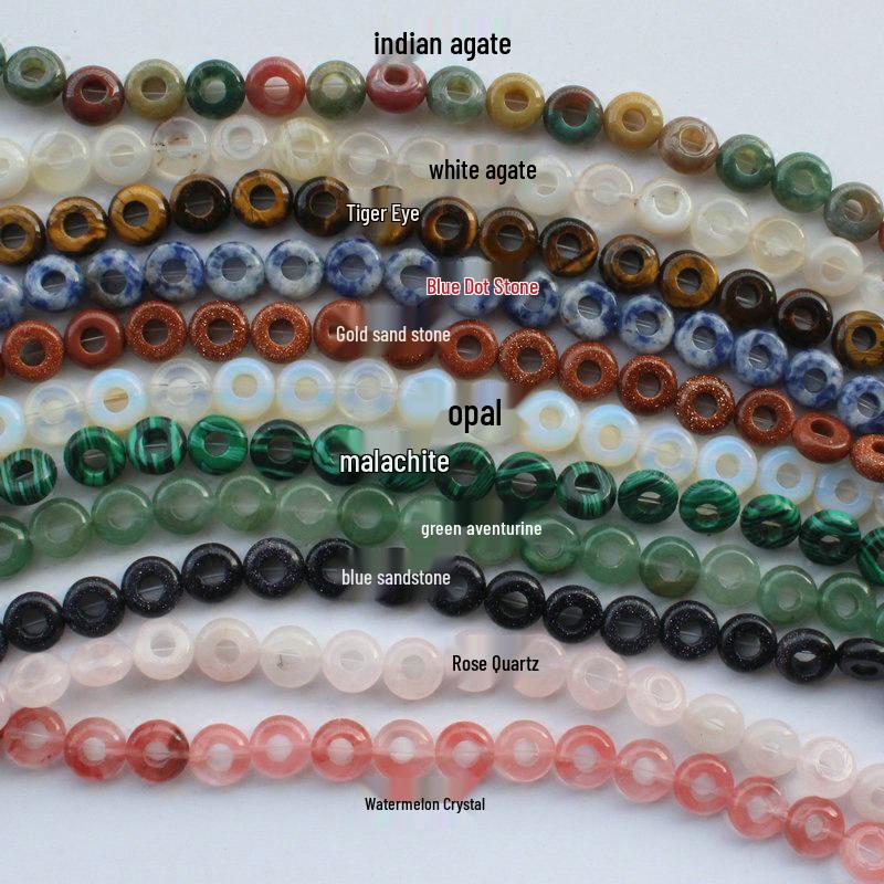 10mm Hollow Round Spacer Beads for DIY Jewelry Crafting