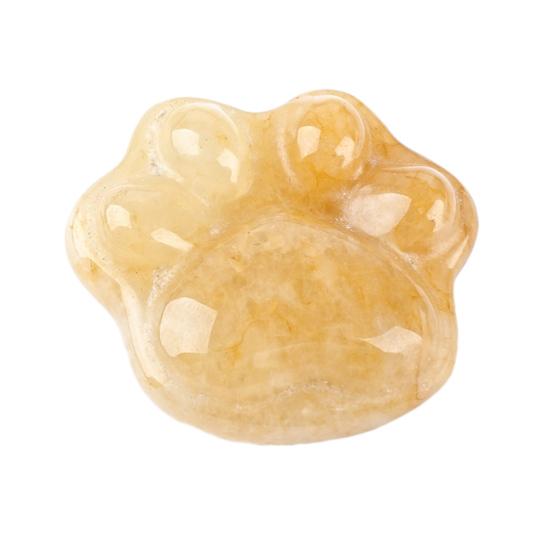 Mini Cat Paw Figurine Natural Healing Stone Hand Carved Statue Collectible Spiritual Gifts for Cat Lovers Women