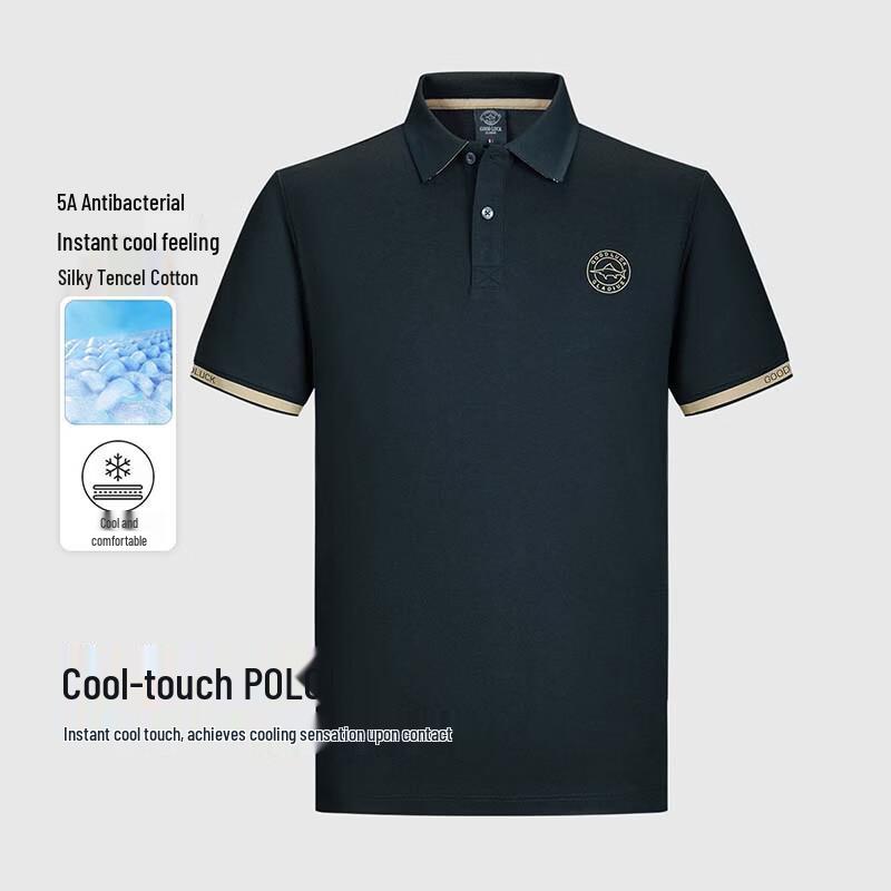 

Desha Men s Summer Breathable Short-Sleeve Polo Shirt 180/52