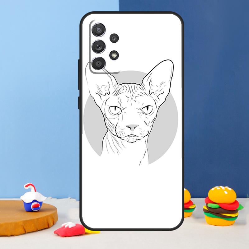 Sphinx Cat Case For Samsung Galaxy A35 A55 A32 A12 A22 A52 A06 A54 A34 A14 A56 A36 A26 A16 A13 A53 A15
