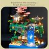 688PCS New Children DIY DIY Assembly Building Block Micro-particle Construction Adult Difficult Puzzle Assembly Toys Peach Blossom Light Model To