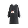 Fashionable Cartoon Waterproof Long-Sleeved Kitchen Apron for Women