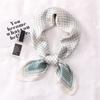 71 * 71Cm Square Scarf New European and American Simple Silk Scarf Simulation Silk Scarf Women's Professional Scarf Versatile Decoration