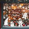 Winter White Snowman Static Stickers Christmas Snowflakes Christmas Tree Window Stickers Festive Atmosphere Pvc Stickers