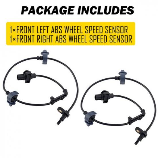 2X Front Left & Right ABS Wheel Speed Sensor For 06 07 08 09 10 11 Honda Civic