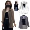 Women Sunscreen Coat Ice Silk Anti-UV Great Breathability Thin Long Sleeve Single-breasted Lapel Pure Color Quick-drying