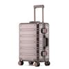 Aluminum-Magnesium Alloy Suitcase with Universal Wheels, 20/24/28-inch