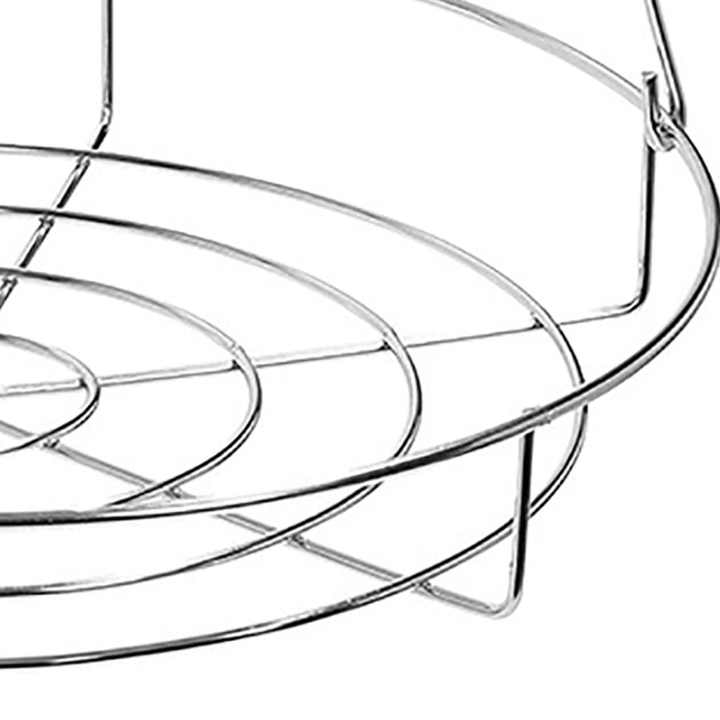 Canning Rack Small Stainless Steel Round with Legs Multi Functional for Kitchen Steaming