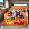 1 Stück DRAGON BALL Aufdruck Flanelldecke, Hohe Qualität für alle Jahreszeiten, Heimdekoration, Wärme und Komfort, Perfekt für Weihnachtsgeschenke