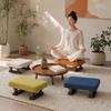 Smooth Solid Wood Foot Stool Rounded Edges Foot Rest Creative Shoe Changing Bench  Bathroom Use