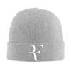 New RF Roger Logo Beanie For Unisex Women Winter Knitted Skull Cap