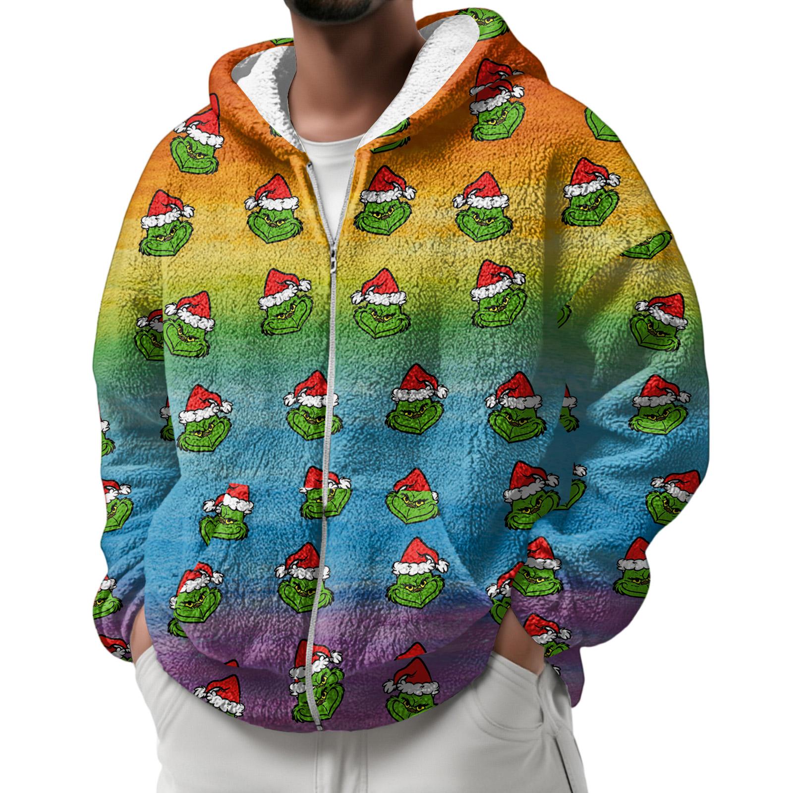 

Мужская зимняя флисовая толстовка с капюшоном на молнии с накладным карманом, повседневная куртка XXL жёлтый