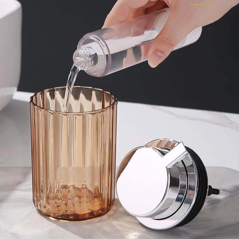 300Ml Hands Foaming Soap Dispenser For Bathroom Liquid Soap Mousse Bottle Refillable Kitchen Push-Type Dish Soap Container