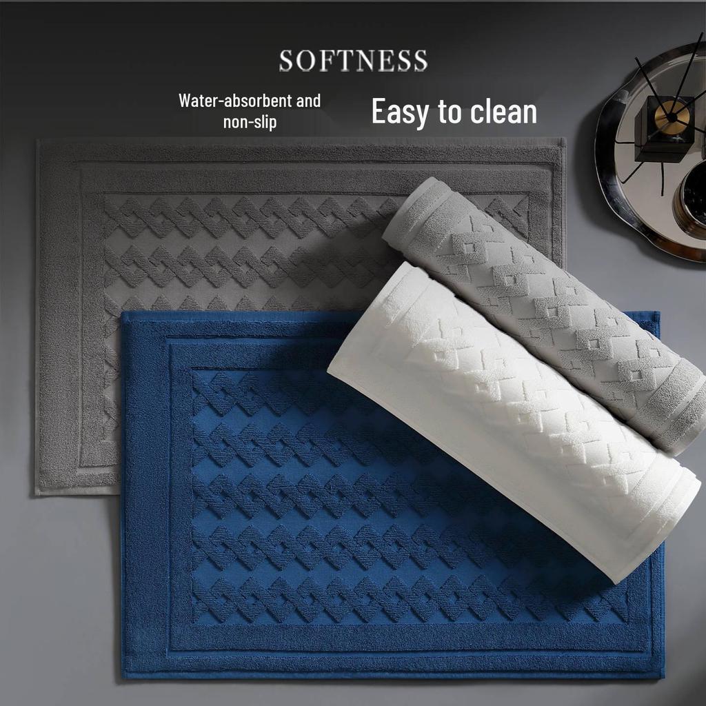 Antibacterial Quick-Dry Non-Slip Bathroom Floor Mat with Water Absorption