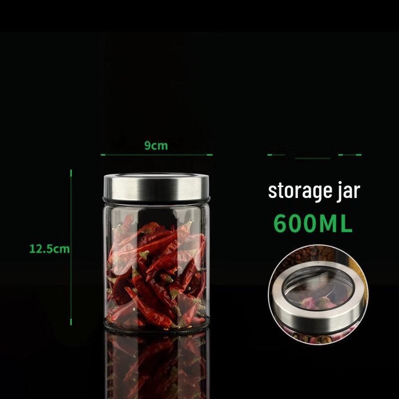 ZISIZ High Borosilicate Glass Storage Jar