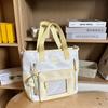 New schoolbag women's blue high-value shoulder bag multi-compartment primary and secondary school students grade two-piece pain bag