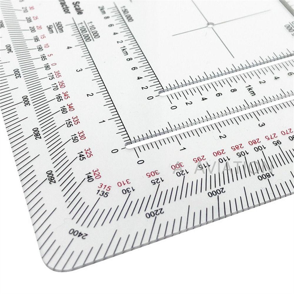 MP-5 Land Navigation Protractor Map Protractor Measuring Ruler Coordinate Scale Protractor