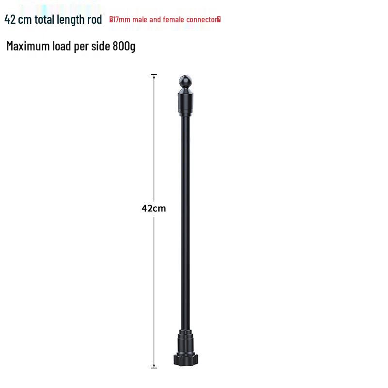 17mm Dual Ball Head Phone Holder Extension Rod Adapter