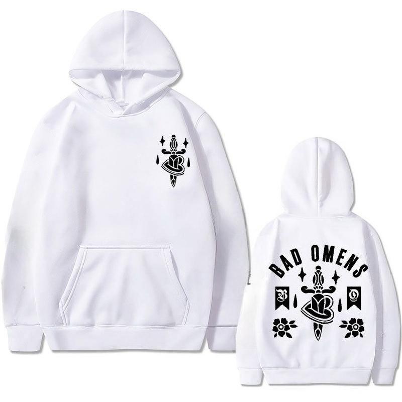 Awesome Bad Omens Band Tour American Music Double Sided Men's Hoodie Sweatshirt Men Womnen Brand Design Pullover Cotton Hoodies