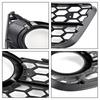Pair Honeycomb Front Fog Lamp Cover Grille Grill Fit A5 2007-2011