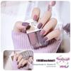 New Twin Iridescent Glitter Nail Polish Set - No-Bake, Non-Peel Transparent Oil-Based Formula with Two Colors