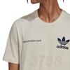 Men's Adidas Originals Mrc Tee Brand Logo Printing Round Neck Short Sleeve Creamy White T-Shirt HL9277