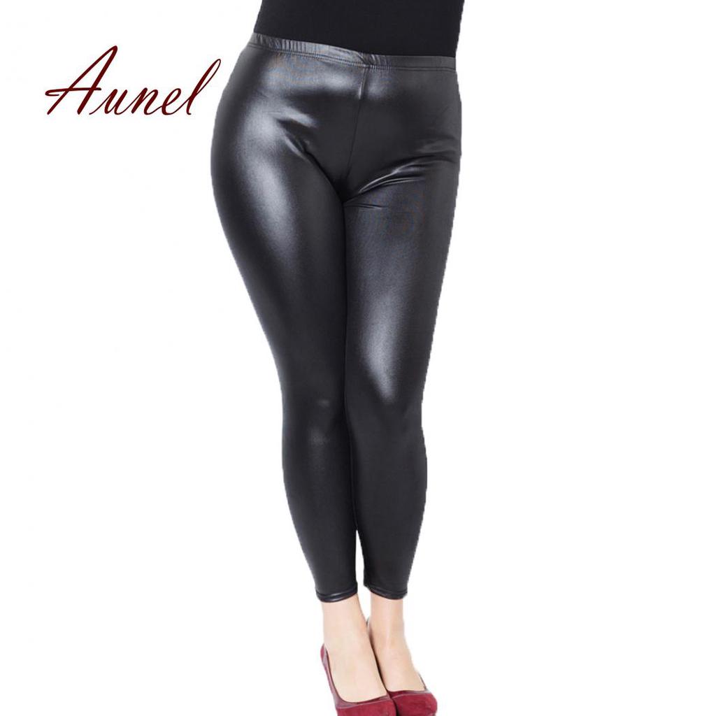 leather stretch pants