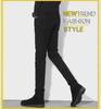 Men's Pure Black Stretch Straight Jeans