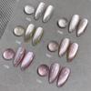 White Moonlight Pottery Light Cat Eye Gel Nail Polish New Style Candy Crystal Cat Eye Gel Nail Art Nail Shop Set Nail Supplies