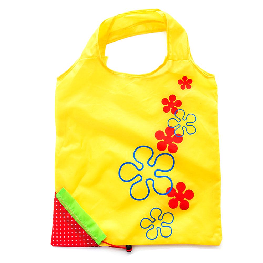 Tragbare, umweltfreundliche, wiederverwendbare Handtasche mit Erdbeermotiv, faltbare Einkaufstasche